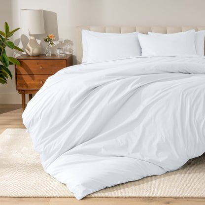 Parure de lit en percale de coton biologique Bare Home