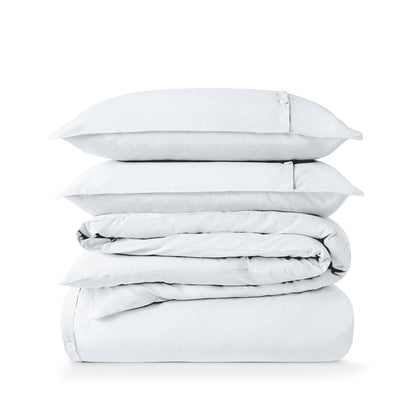 Parure de lit en percale de coton biologique Bare Home