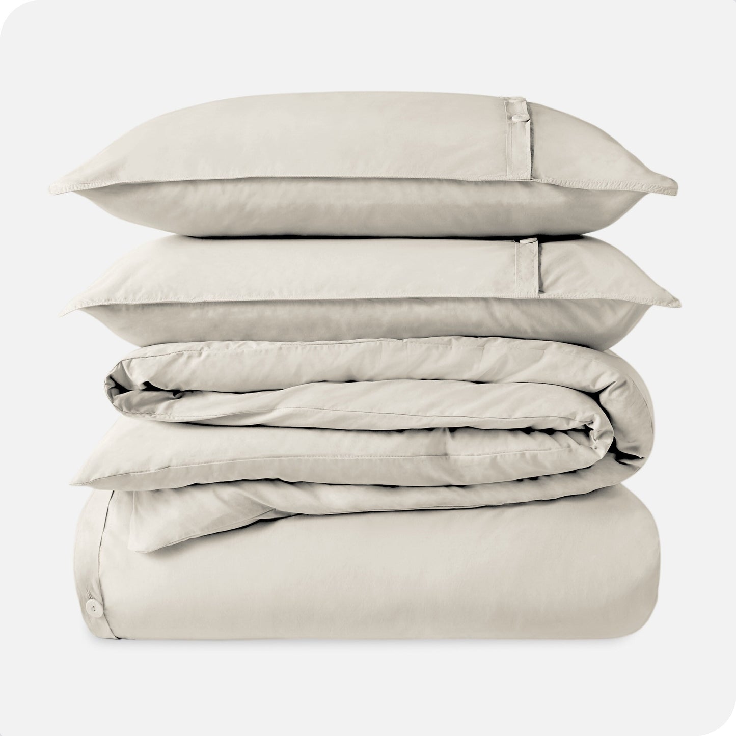 Parure de lit en percale de coton biologique Bare Home
