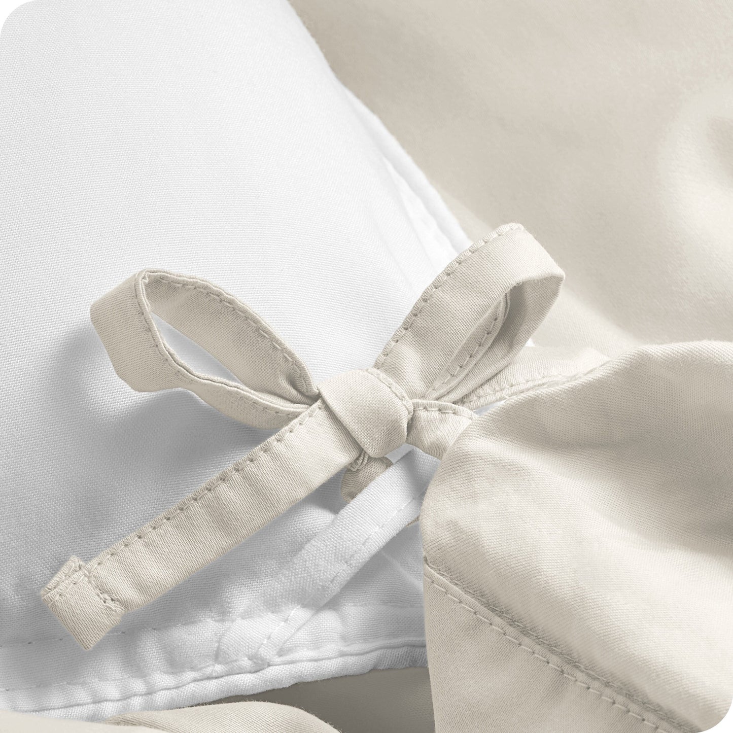 Parure de lit en percale de coton biologique Bare Home