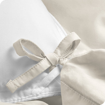 Parure de lit en percale de coton biologique Bare Home