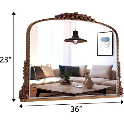Miroir mural en arc, miroirs d'appoint baroques - 36×23