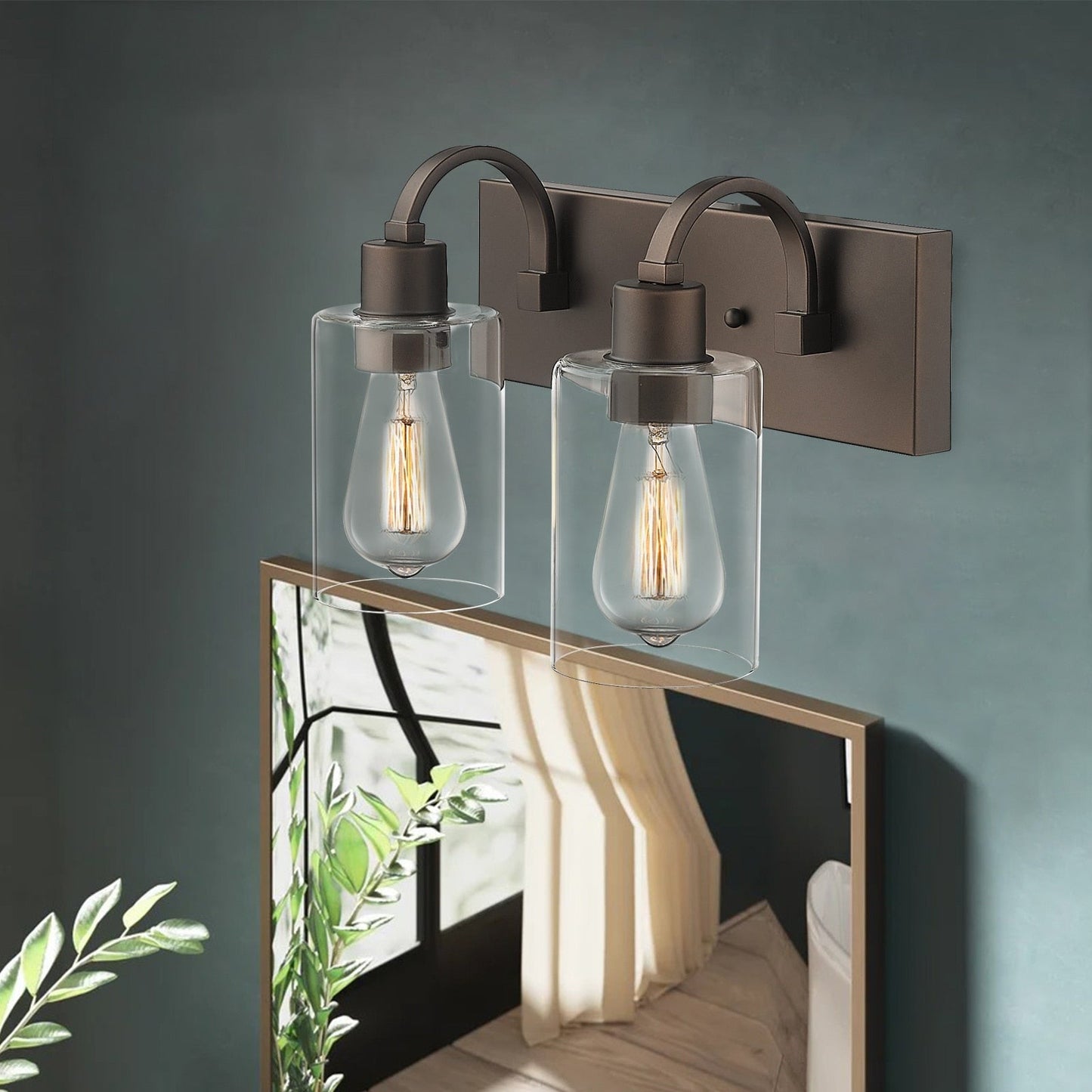 Luminaires de salle de bain - Applique murale style ferme