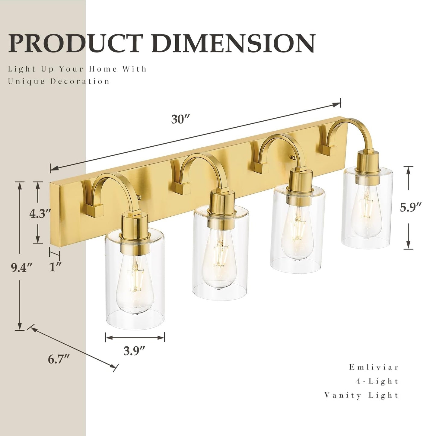 Luminaires de salle de bain - Applique murale style ferme
