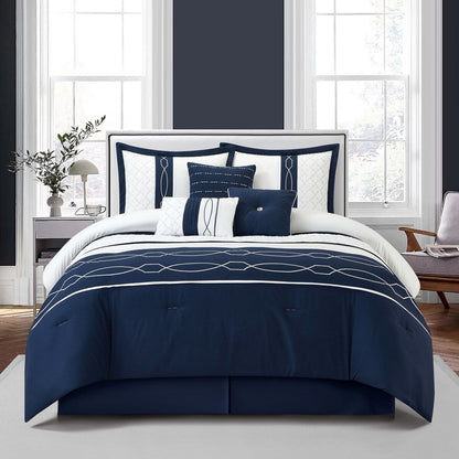 Ensemble de couette géométrique moderne Bellerose 7 pièces
