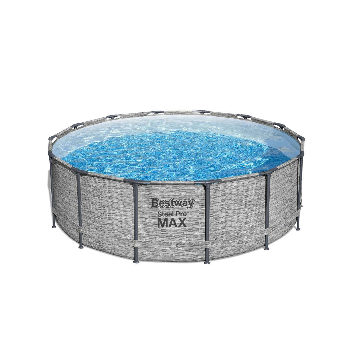 Piscine hors sol ronde Bestway Steel Pro MAX avec pompe et bâche