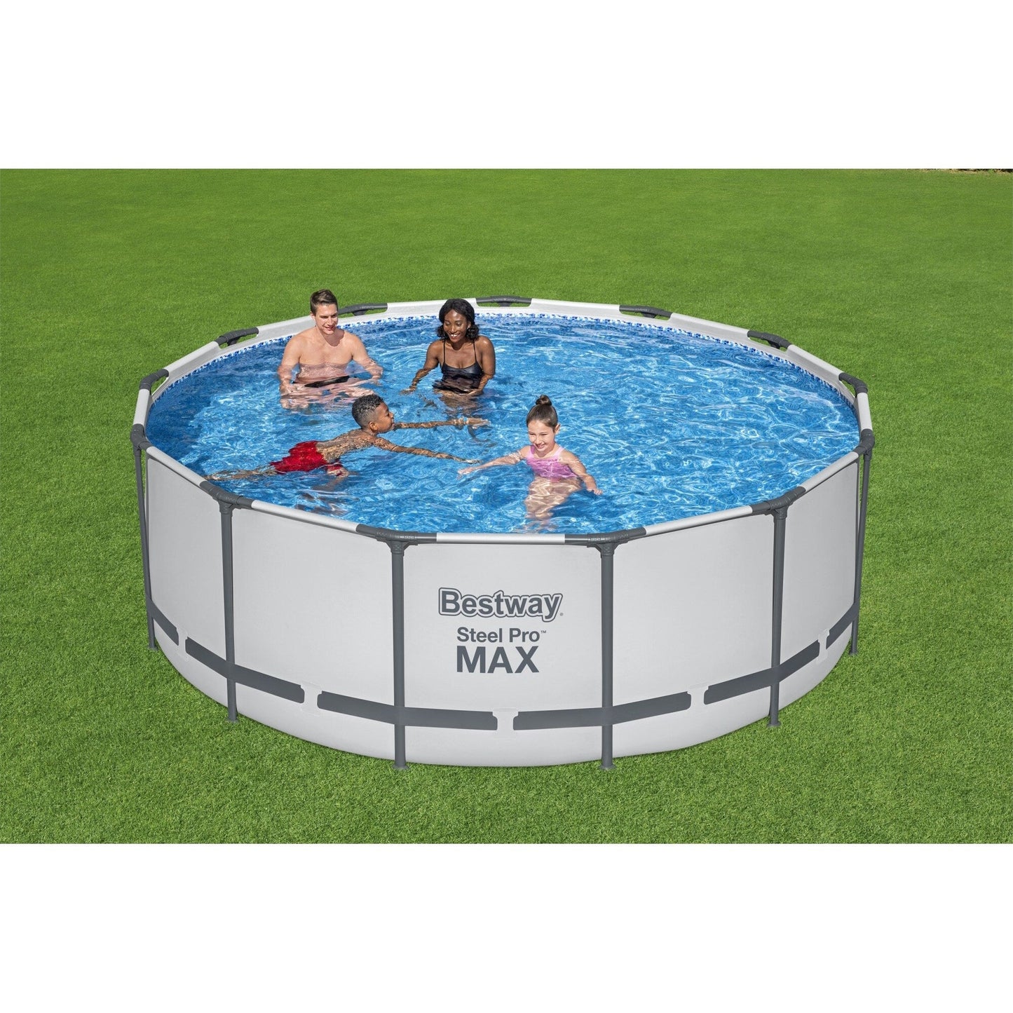 Piscine hors sol ronde Bestway Steel Pro MAX avec pompe et bâche