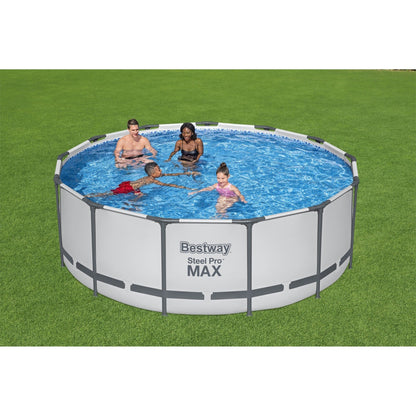 Piscine hors sol ronde Bestway Steel Pro MAX avec pompe et bâche