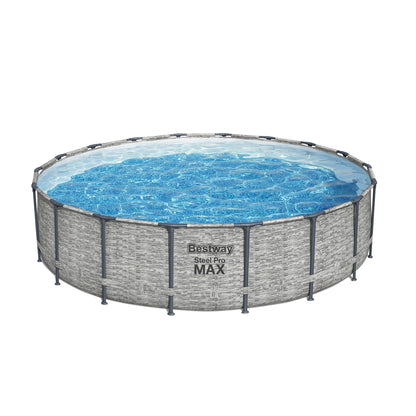 Piscine hors sol ronde Bestway Steel Pro MAX avec pompe et bâche