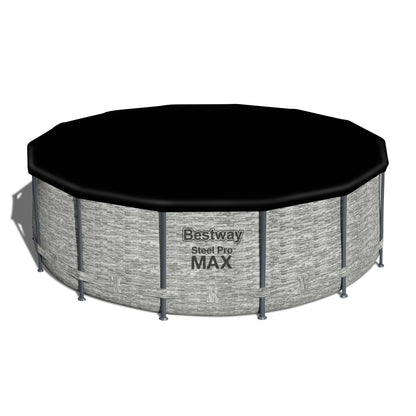 Piscine hors sol ronde Bestway Steel Pro MAX avec pompe et bâche