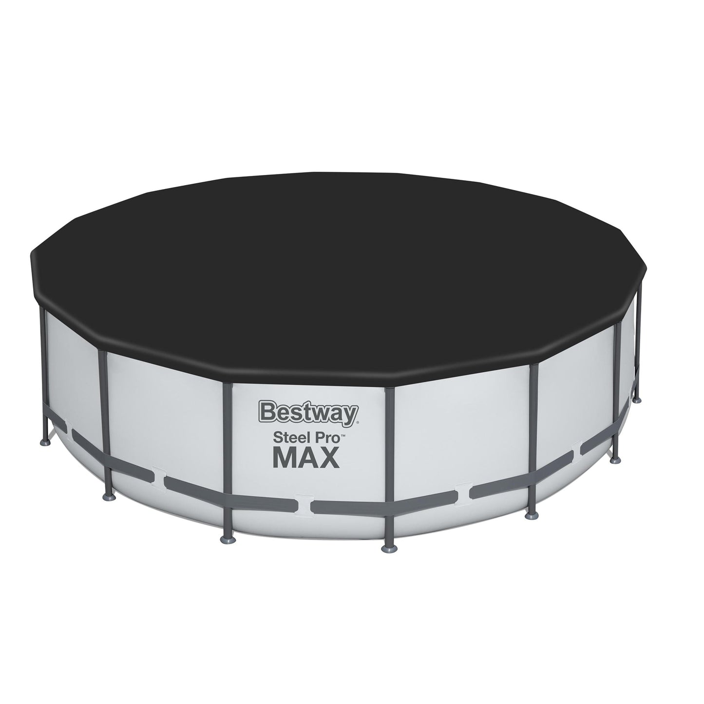 Piscine hors sol ronde Bestway Steel Pro MAX avec pompe et bâche