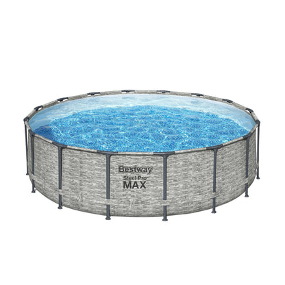 Piscine hors sol ronde Bestway Steel Pro MAX avec pompe et bâche