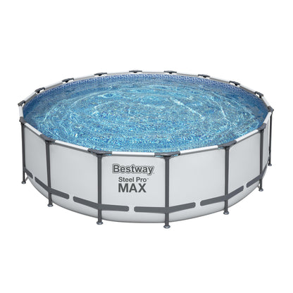 Piscine hors sol ronde Bestway Steel Pro MAX avec pompe et bâche
