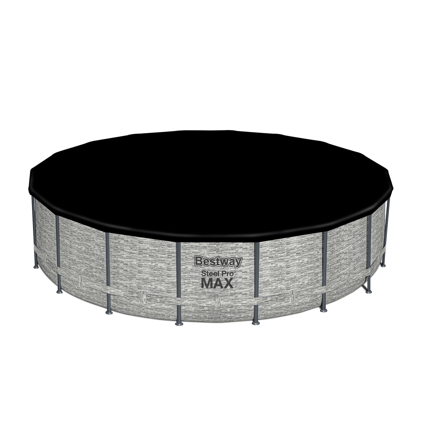Piscine hors sol ronde Bestway Steel Pro MAX avec pompe et bâche