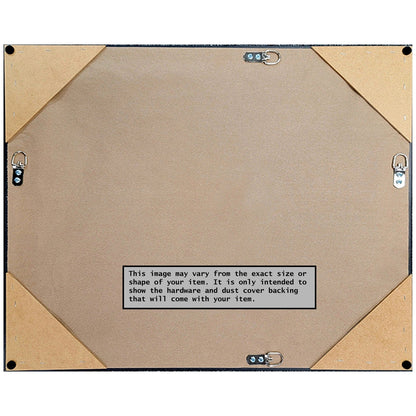 Miroir mural biseauté pour salle de bain - Cadre en nickel brossé Vista