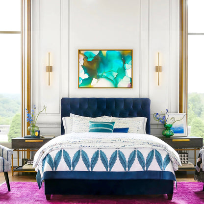 Applique murale linéaire moderne à 1 ampoule, noire, dorée et nickel, à LED, à intensité variable, pour salle de bain