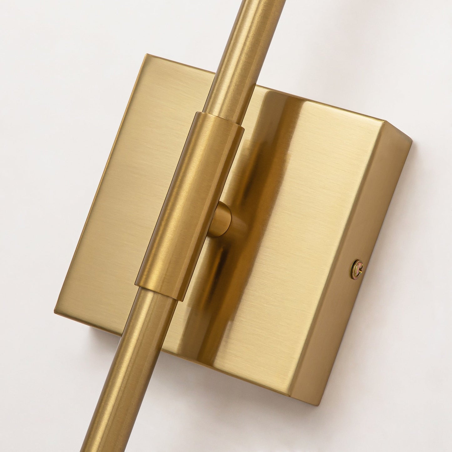 Applique murale linéaire moderne à 1 ampoule, noire, dorée et nickel, à LED, à intensité variable, pour salle de bain