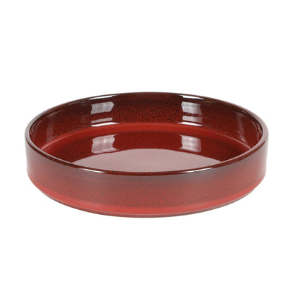 Service de table Bloomhouse Santorini Mist, 16 pièces, assiettes et bols doubles en terre cuite avec glaçure réactive