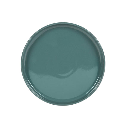 Service de table Bloomhouse Santorini Mist, 16 pièces, assiettes et bols doubles en terre cuite avec glaçure réactive