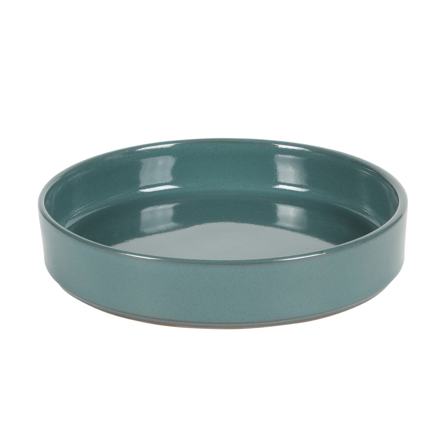 Service de table Bloomhouse Santorini Mist, 16 pièces, assiettes et bols doubles en terre cuite avec glaçure réactive