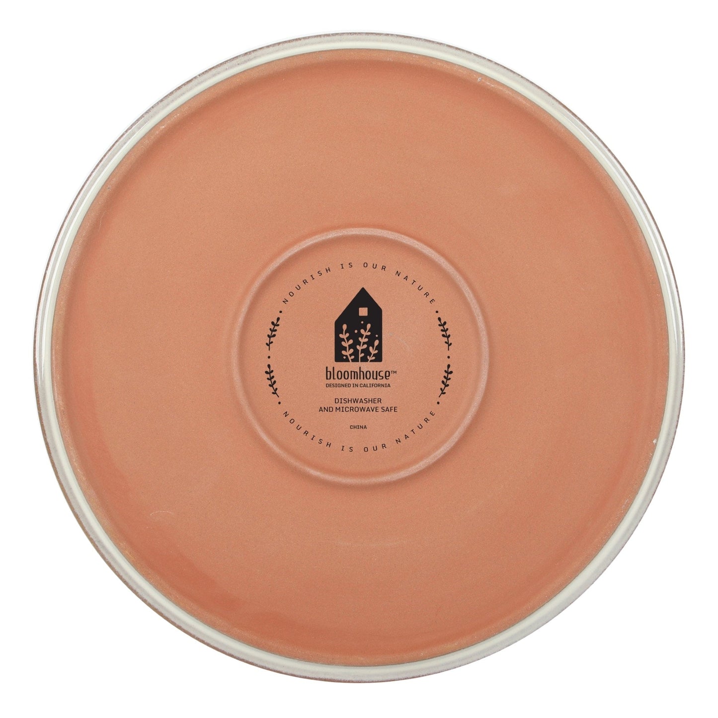 Service de table Bloomhouse Santorini Mist, 16 pièces, assiettes et bols doubles en terre cuite avec glaçure réactive