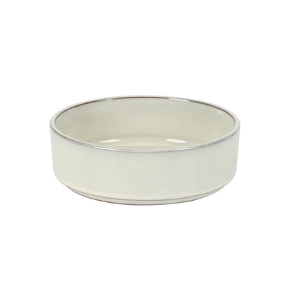 Service de table Bloomhouse Santorini Mist, 16 pièces, assiettes et bols doubles en terre cuite avec glaçure réactive