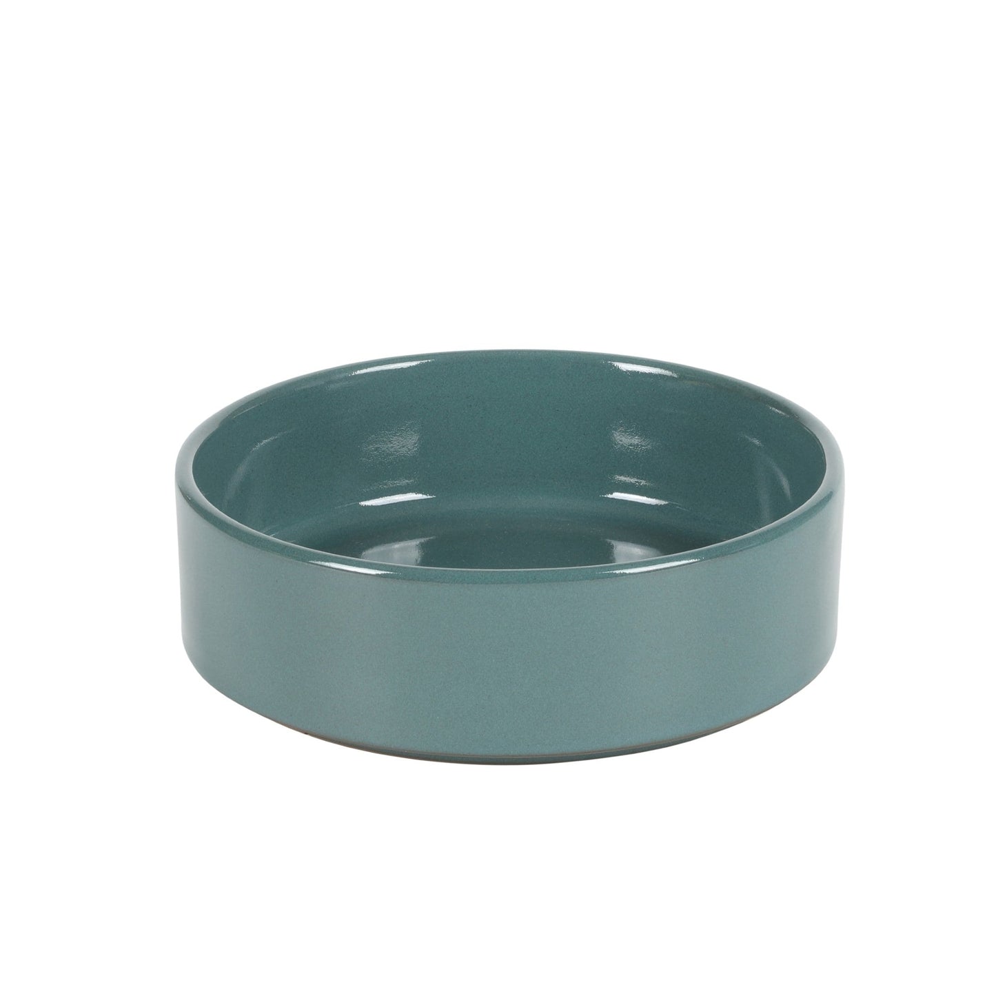 Service de table Bloomhouse Santorini Mist, 16 pièces, assiettes et bols doubles en terre cuite avec glaçure réactive