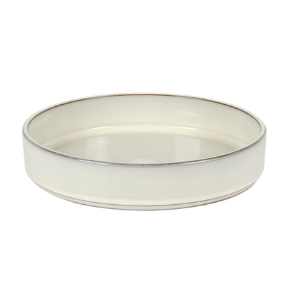 Service de table Bloomhouse Santorini Mist, 16 pièces, assiettes et bols doubles en terre cuite avec glaçure réactive