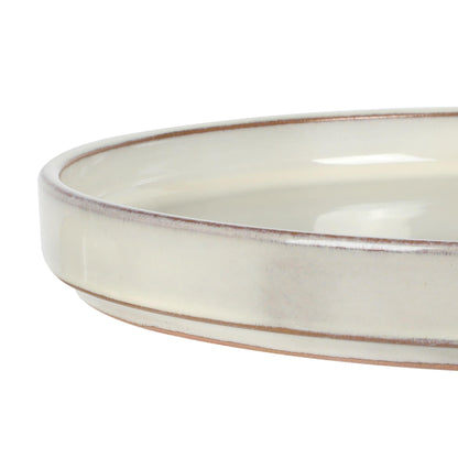 Service de table Bloomhouse Santorini Mist, 16 pièces, assiettes et bols doubles en terre cuite avec glaçure réactive