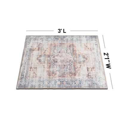 Tapis bohème vieilli lavable en machine