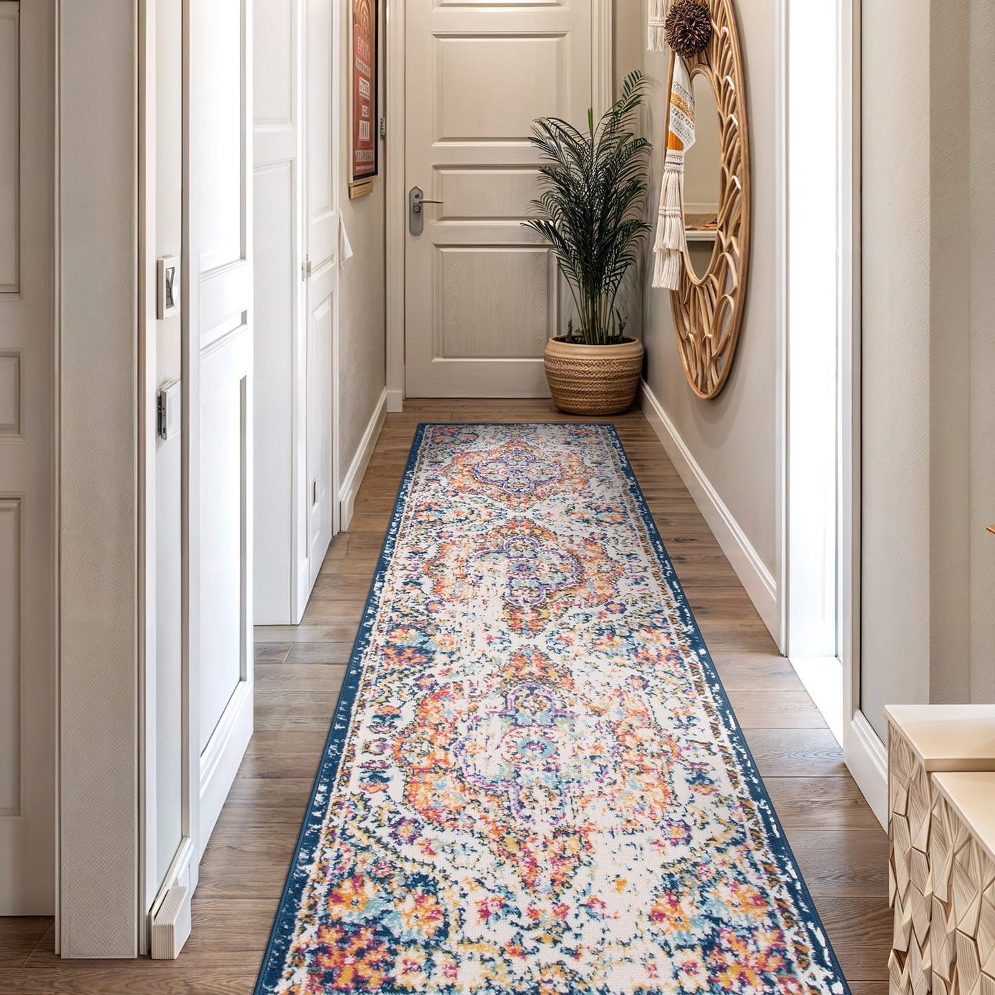 Tapis à rayures bohèmes