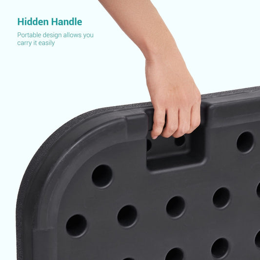 Pied de parasol déporté Bonosuki à 4 pièces, supportant jusqu'à 80 kg (176 lb) - 104 x 104 cm (40,9 x 40,9 po)