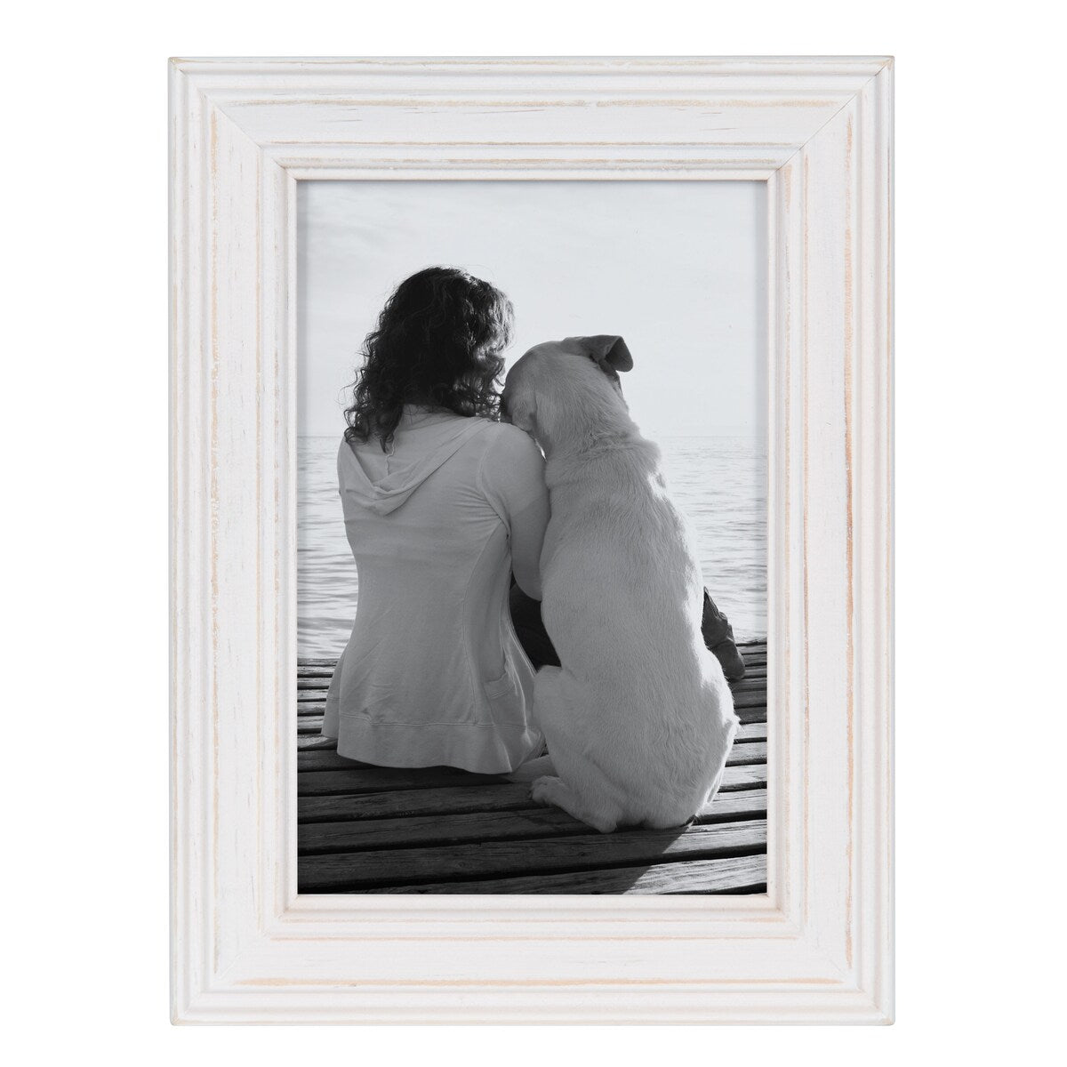 Ensemble de 10 cadres photo muraux en bois Kate et Laurel Bordeaux