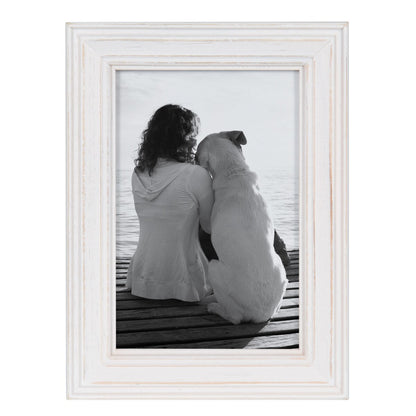 Ensemble de 10 cadres photo muraux en bois Kate et Laurel Bordeaux