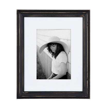 Ensemble de 10 cadres photo muraux en bois Kate et Laurel Bordeaux