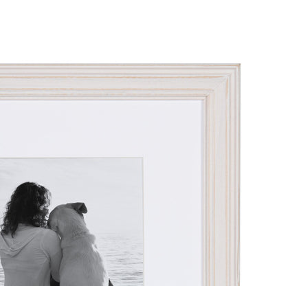 Ensemble de 10 cadres photo muraux en bois Kate et Laurel Bordeaux