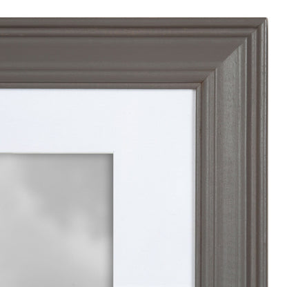 Ensemble de 10 cadres photo muraux en bois Kate et Laurel Bordeaux