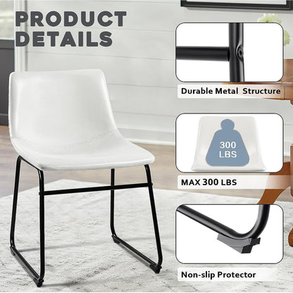 Tabourets de bar Bossin 18/26/30 pouces, tabourets de bar à hauteur de comptoir avec dossier, tabourets modernes en cuir PU, chaise de salle à manger avec repose-pieds