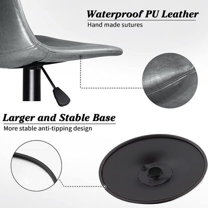 Tabourets de bar pivotants réglables Bossin avec dossier – Hauteur comptoir