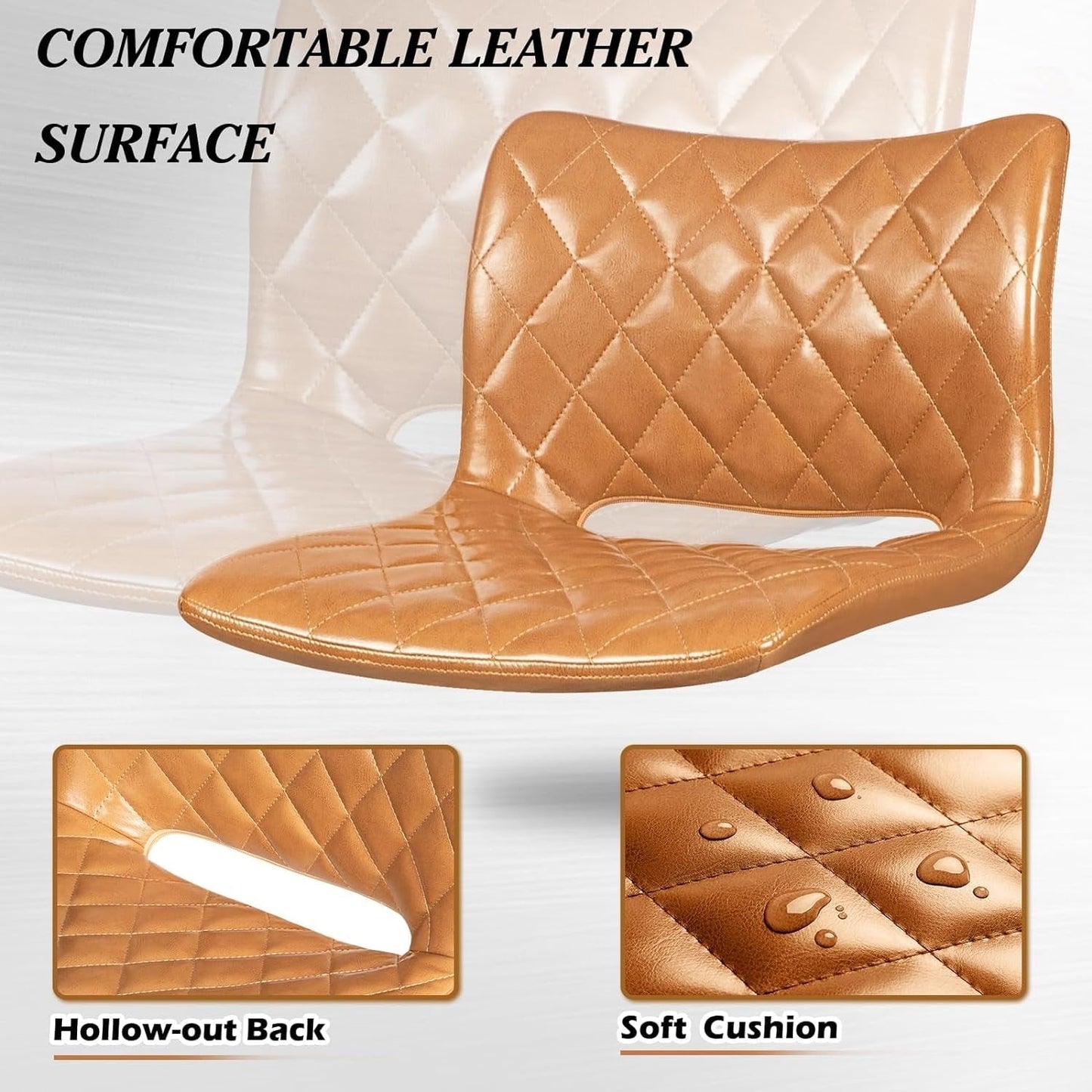 Tabourets de bar pivotants réglables Bossin avec dossier – Hauteur comptoir