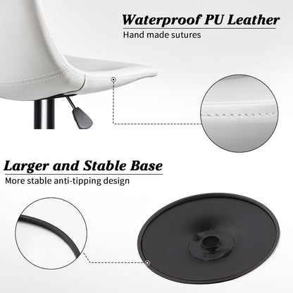 Tabourets de bar pivotants réglables Bossin avec dossier – Hauteur comptoir