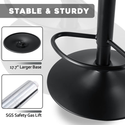 Tabourets de bar pivotants réglables Bossin avec dossier – Hauteur comptoir