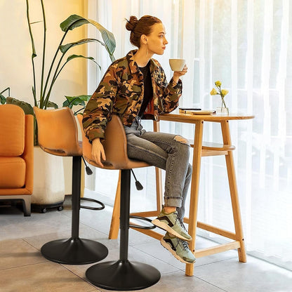 Tabourets de bar pivotants réglables Bossin avec dossier – Hauteur comptoir