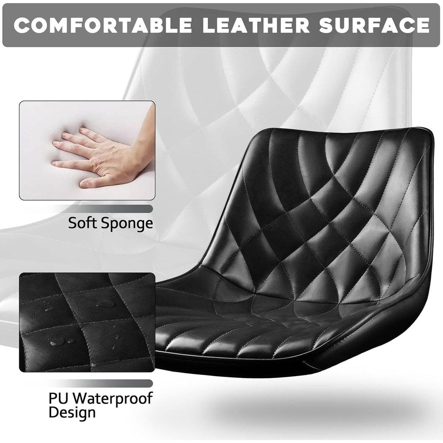 Tabourets de bar pivotants réglables Bossin avec dossier – Hauteur comptoir