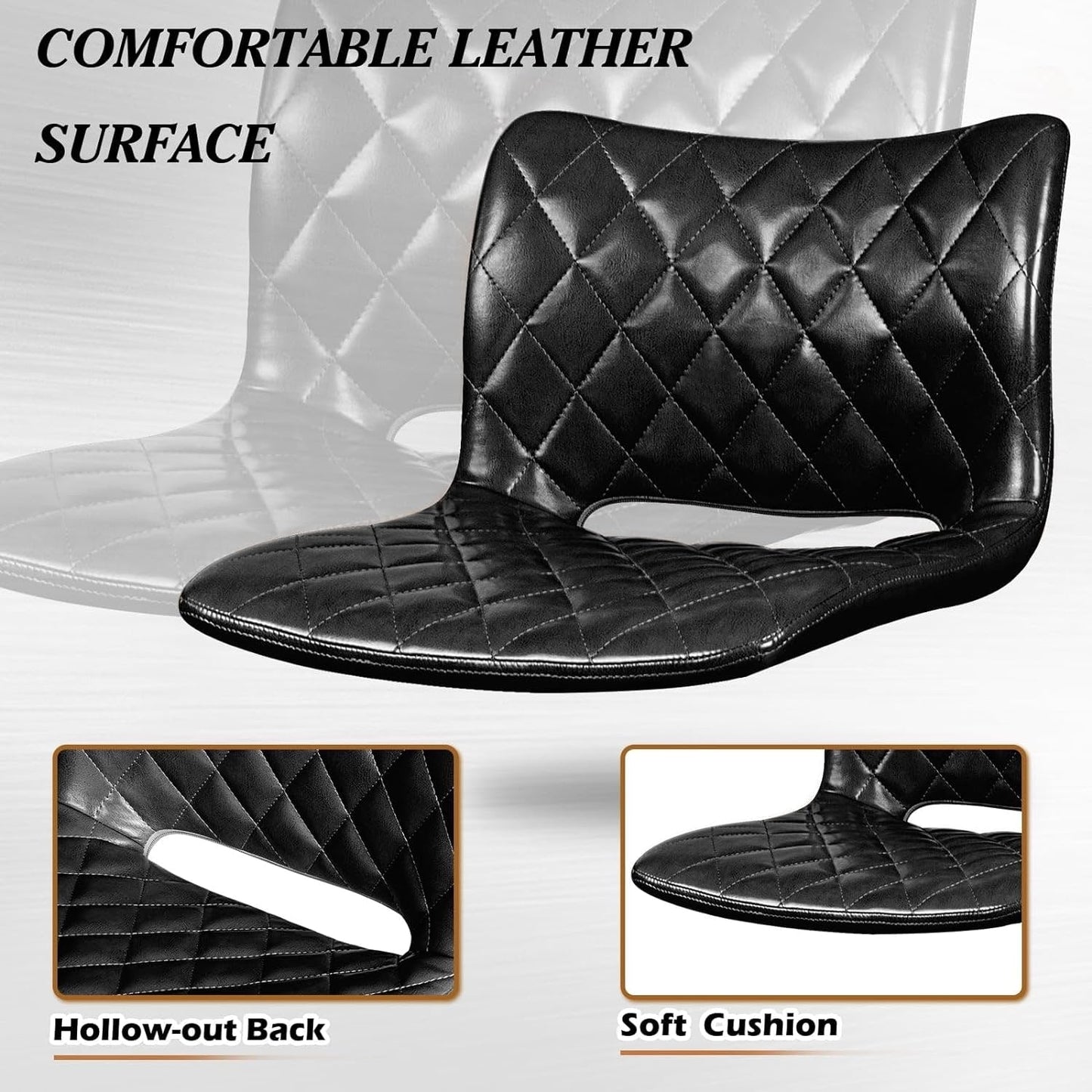 Tabourets de bar pivotants réglables Bossin avec dossier – Hauteur comptoir