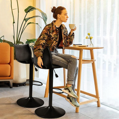 Tabourets de bar pivotants réglables Bossin avec dossier – Hauteur comptoir