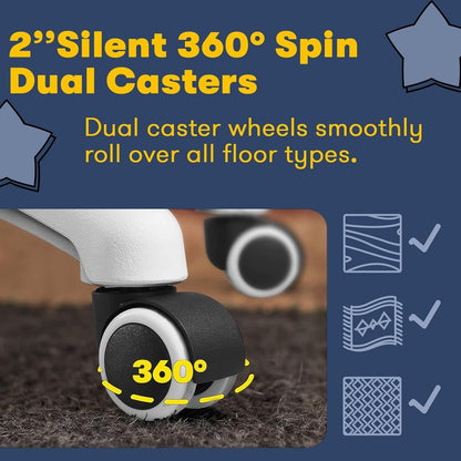 Chaise de bureau Bossin Big and Tall, chaise de direction à dossier haut, chaise de direction ergonomique réglable en cuir, 400 lb