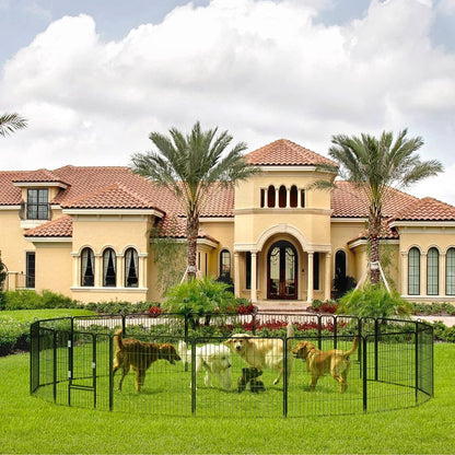 Parc à jeux pour chiens Bossin avec portes, 8/16/24 panneaux