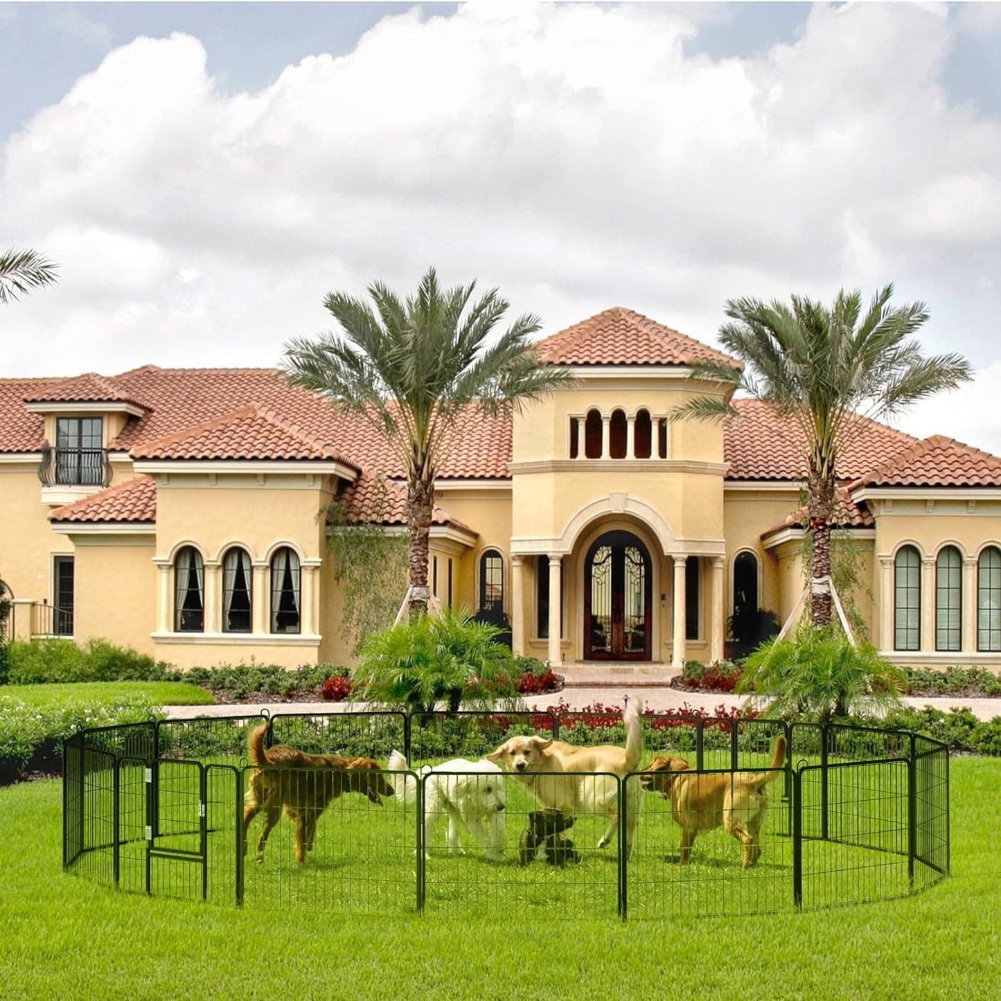 Parc à jeux pour chiens Bossin avec portes, 8/16/24 panneaux