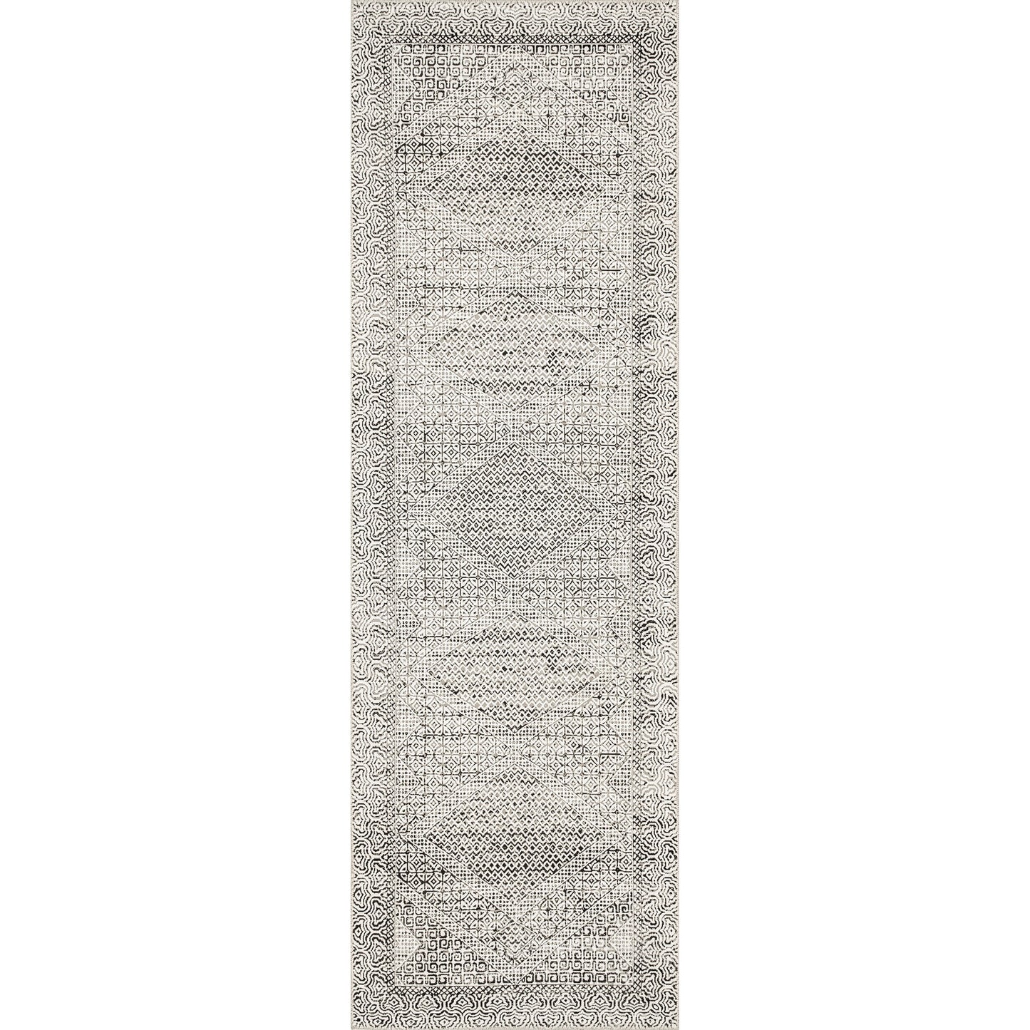 Tapis lavable en machine Nuloom Hart SpinClean Abstract Tribal